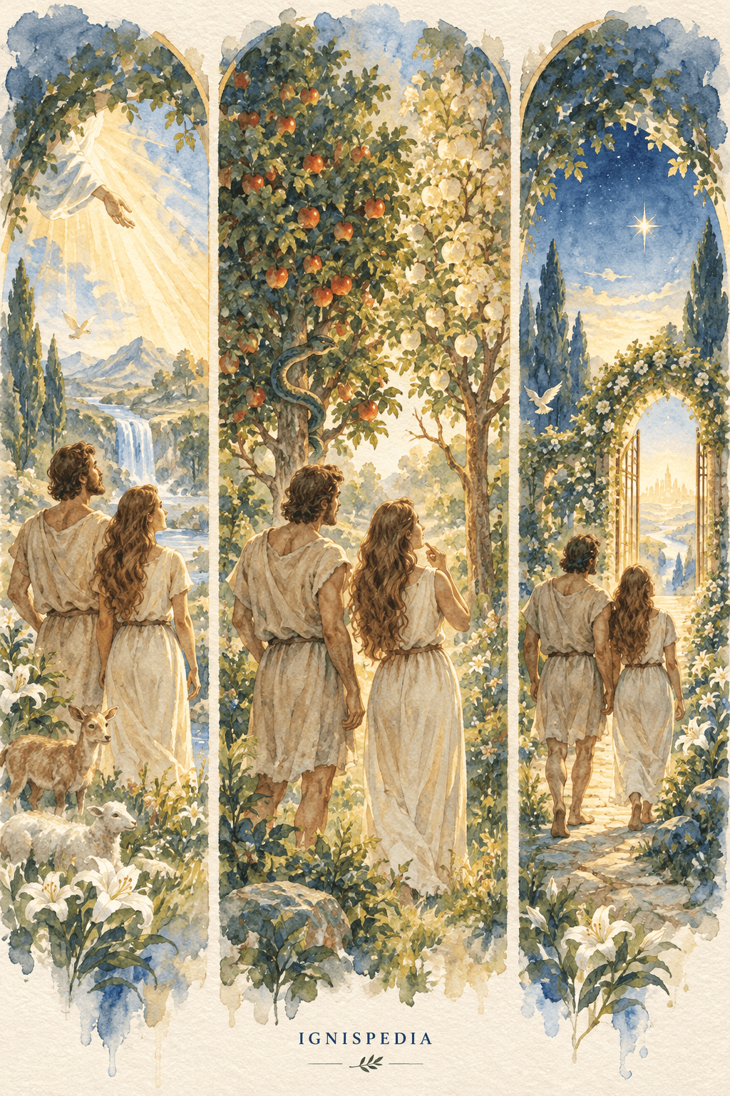 Adam et Ève dans le jardin, du don de la vie à la promesse de salut