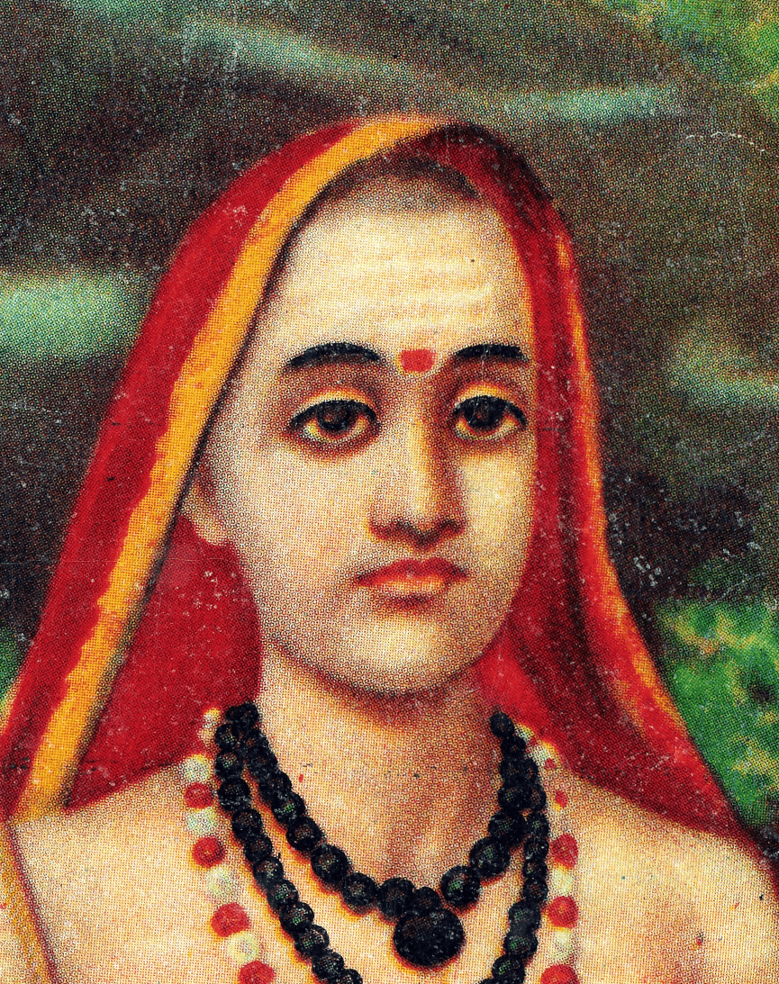 Rappresentazione tradizionale di Adi Shankara, filosofo indiano dell'Advaita Vedanta
