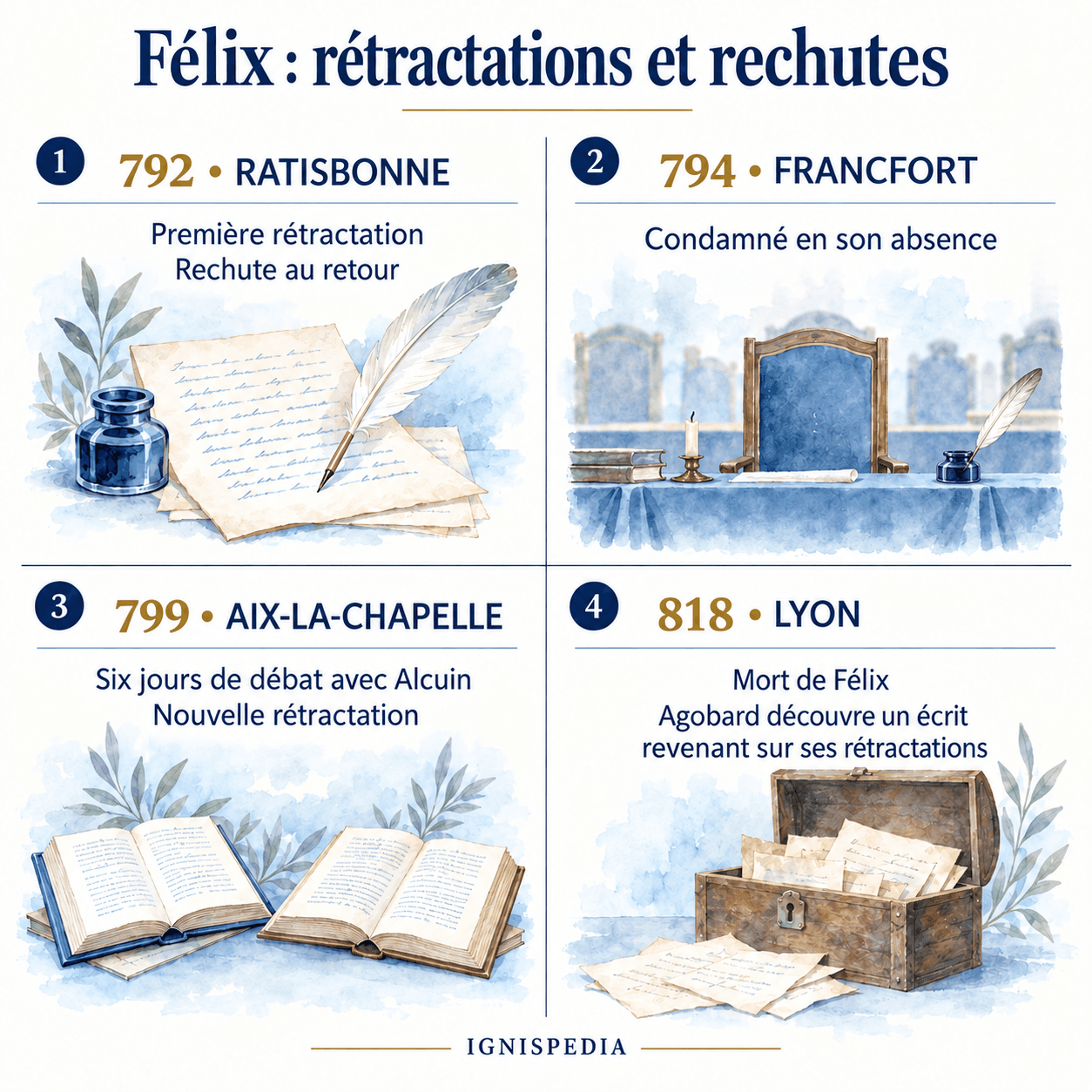 Rétractations et rechutes de Félix, de Ratisbonne à sa mort à Lyon