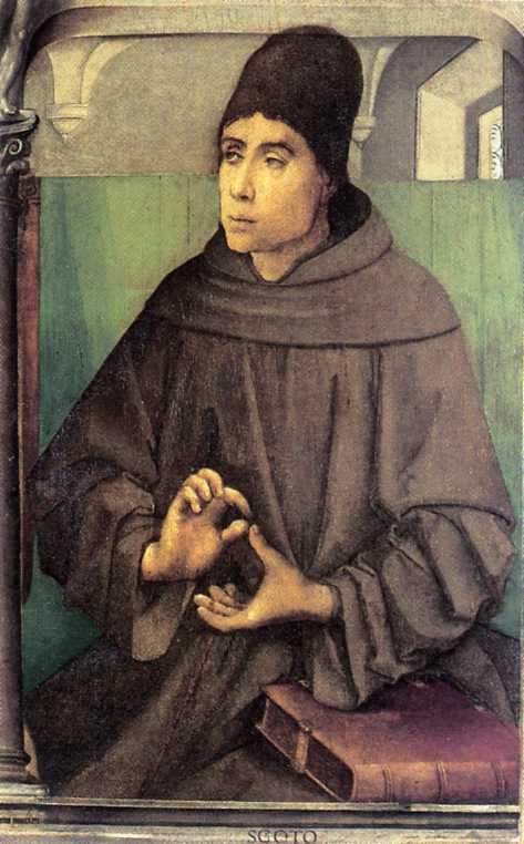 Duns Scotus, panel painted by Justus van Gent and Pedro Berruguete for the Studiolo of Urbino, around 1474