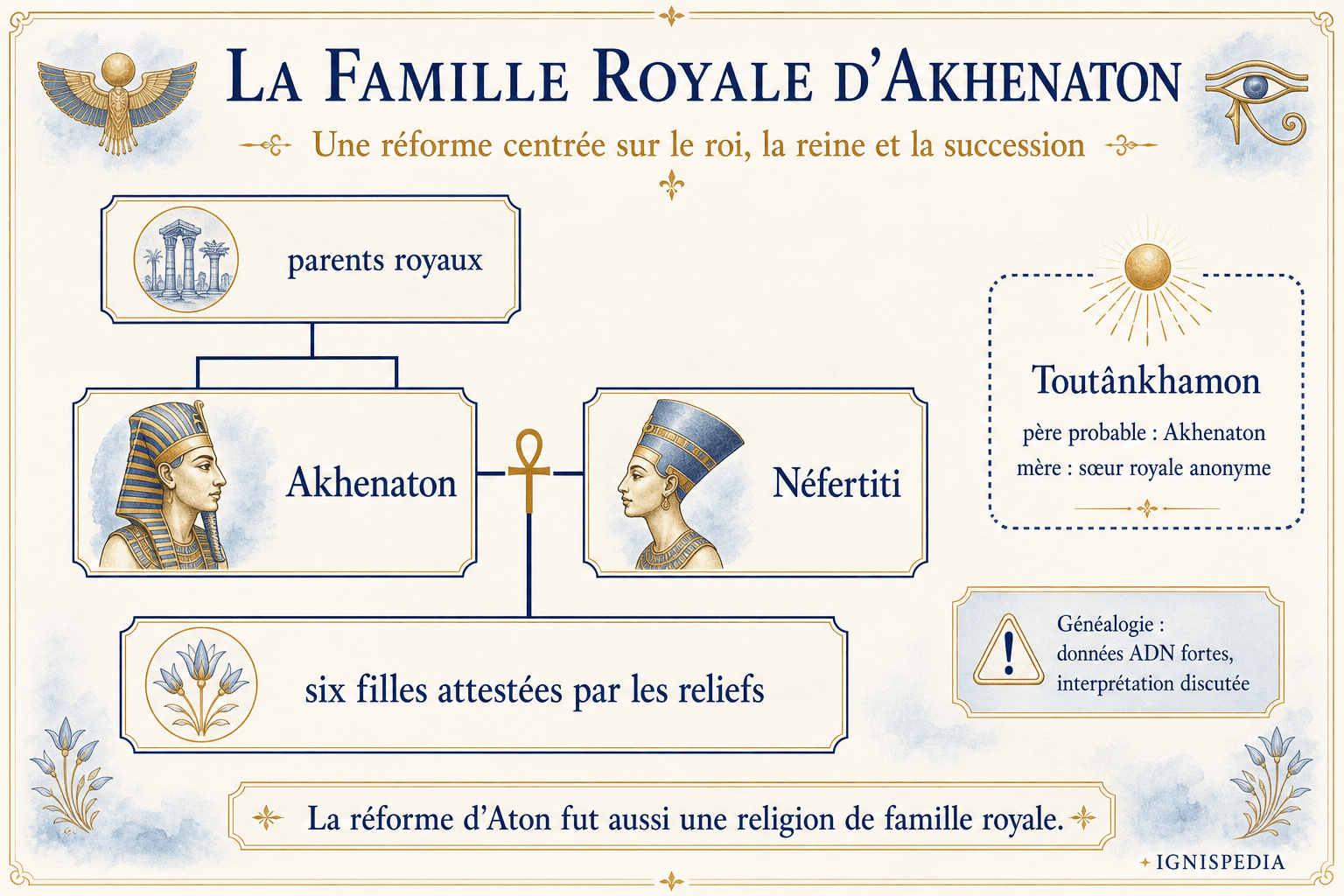 Albero genealogico della famiglia reale amarniana attorno ad Akhenaton, Nefertiti e Tutankhamon