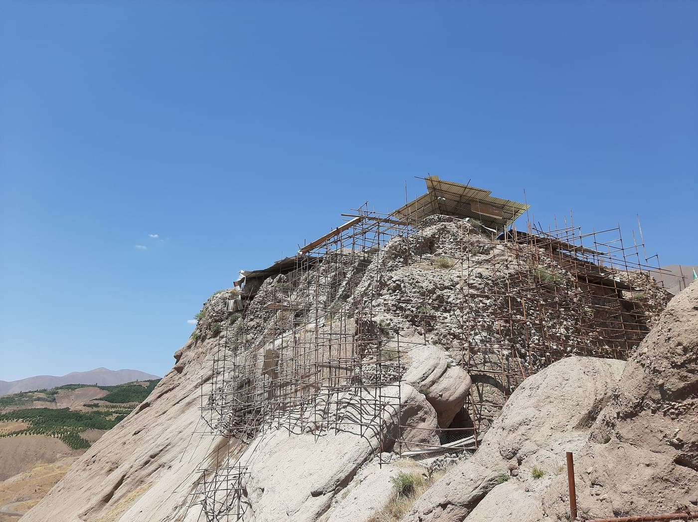 Die Bergfestung Alamut im Iran