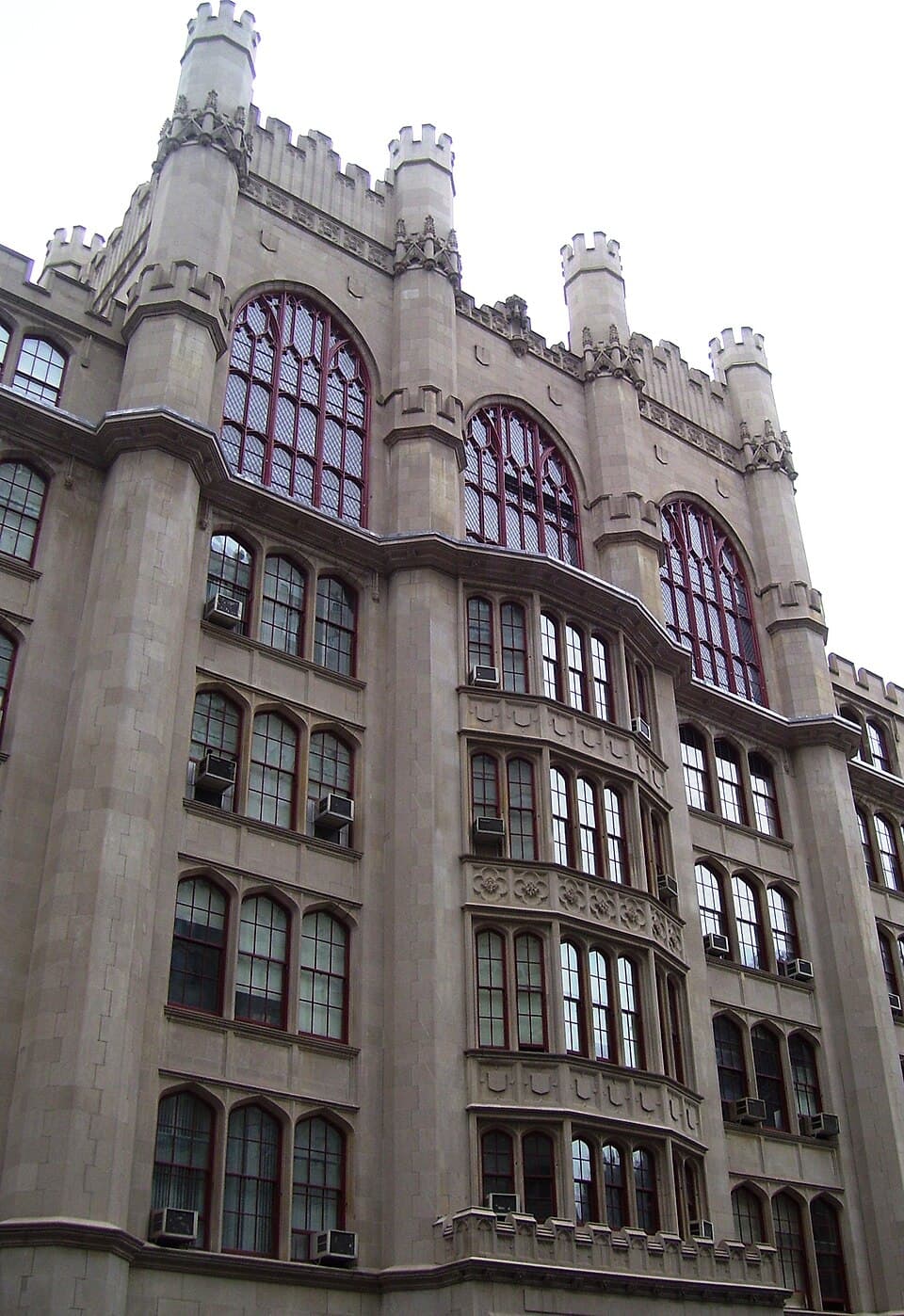 뉴욕 Hunter College의 역사적 건물 Thomas Hunter Hall