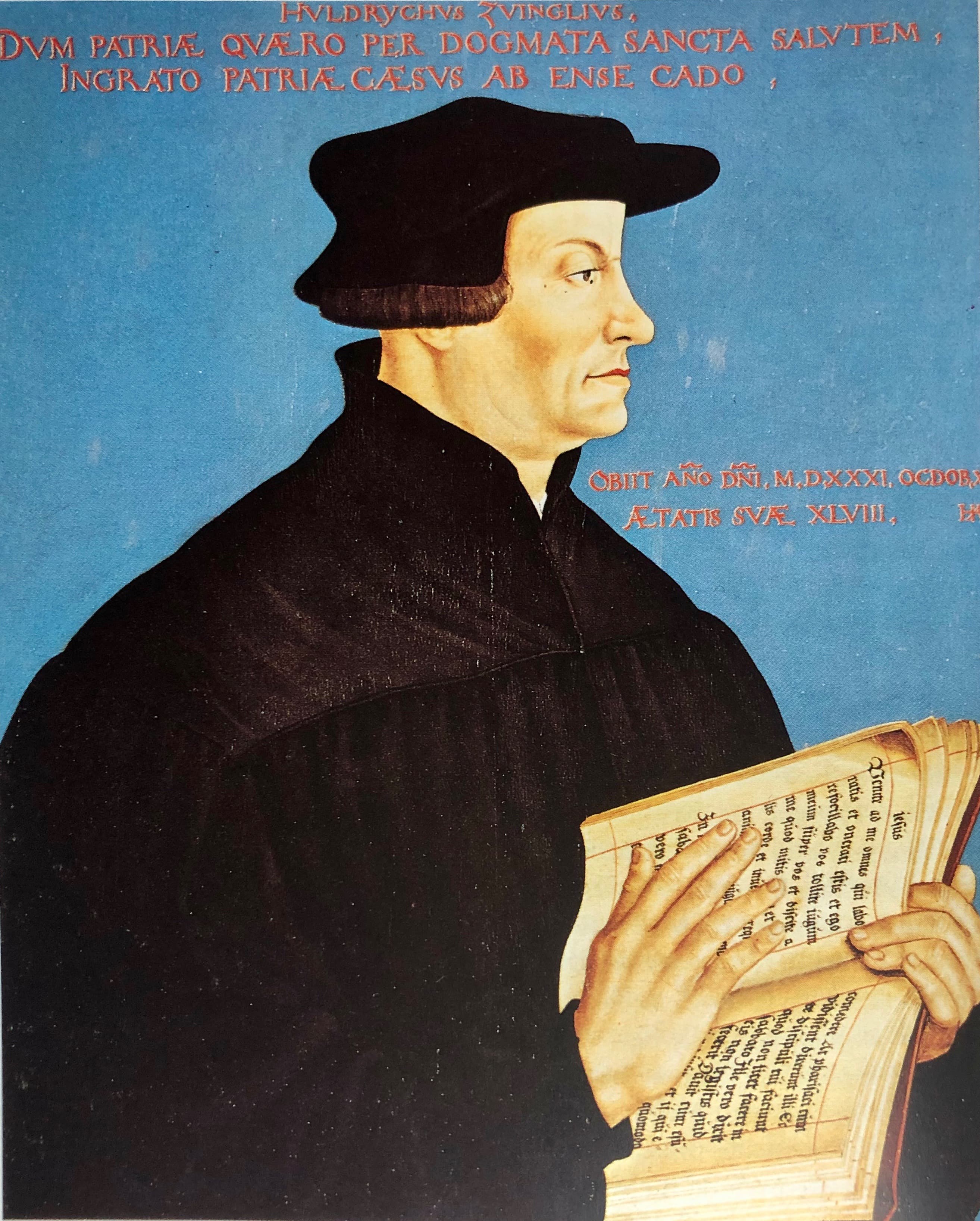 Ulrico Zwingli, ritratto di Hans Asper (1549)