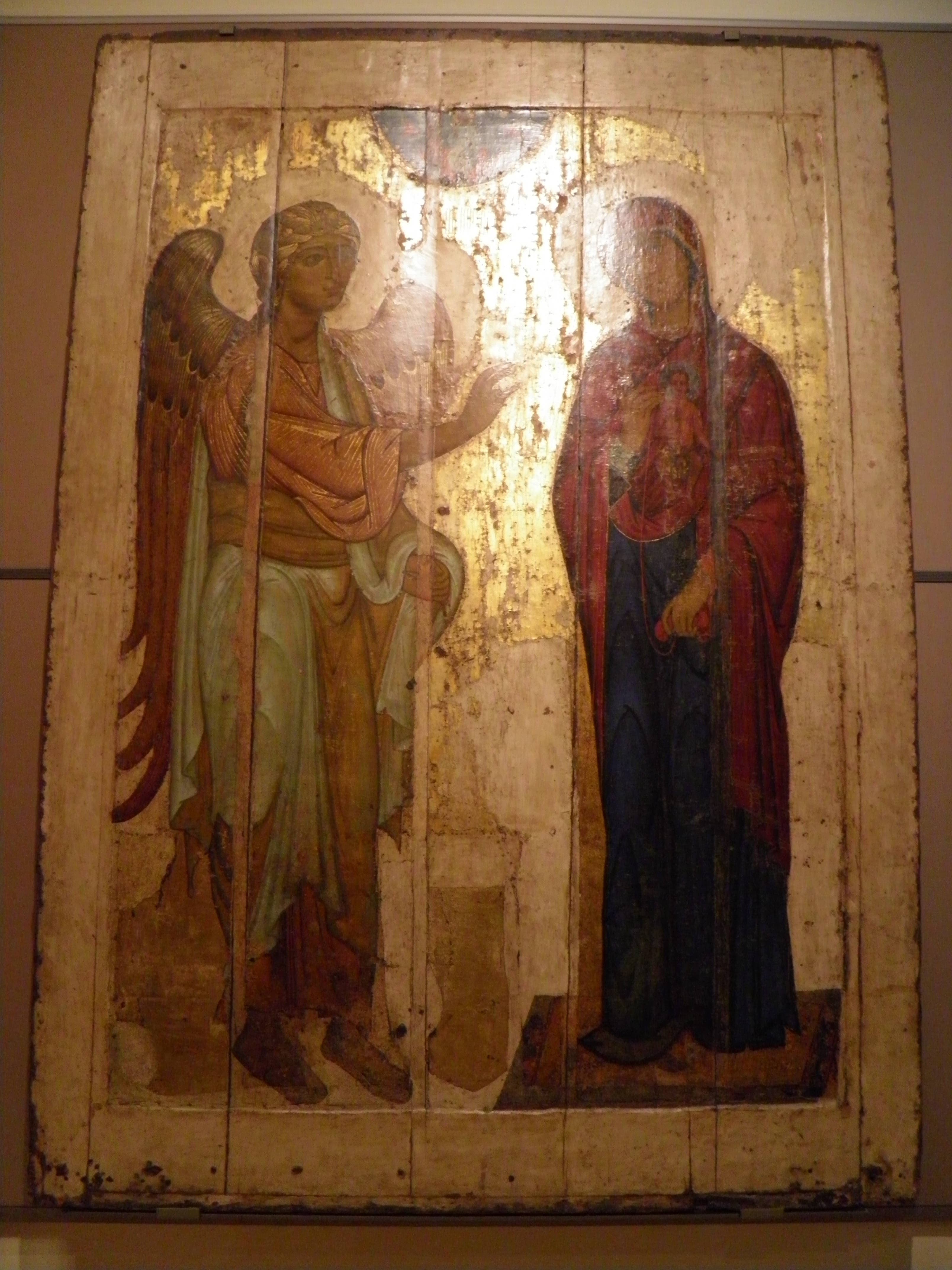 The Annunciation of Ustyug on display at the Tretyakov Gallery