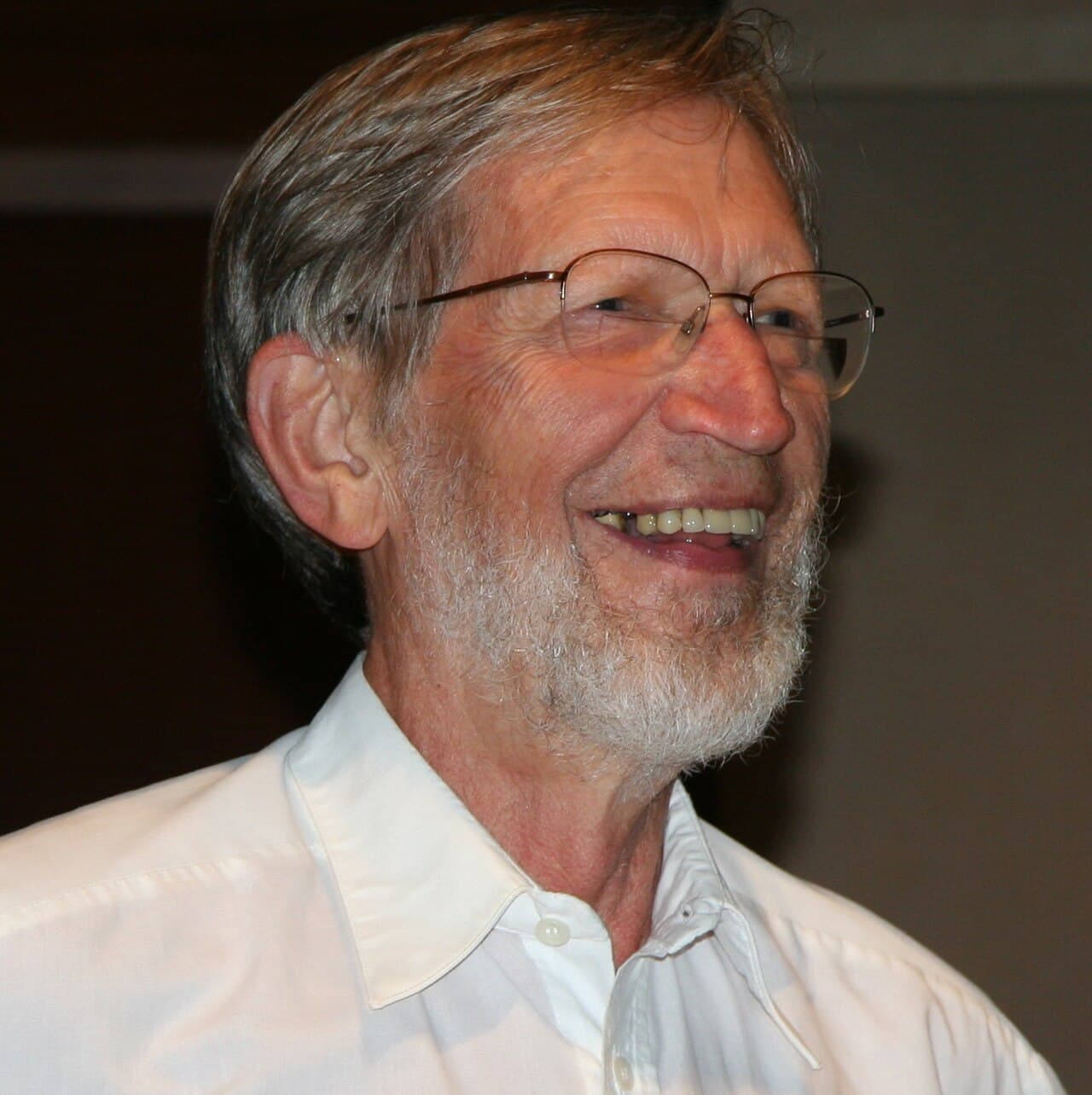 Alvin Plantinga bei einem Vortrag in der Mayo Clinic im Jahr 2009.