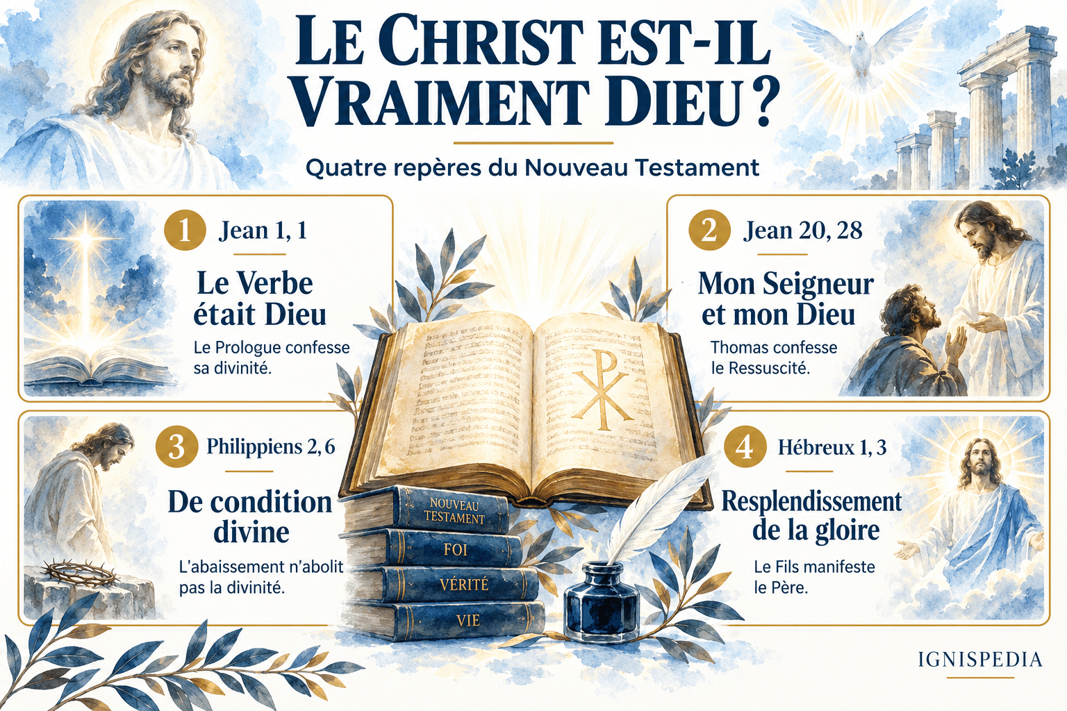 Jean, Paul et l’épître aux Hébreux confessent la divinité du Christ.