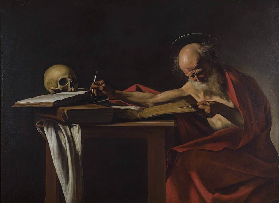 Saint Jérôme écrivant, tableau du Caravage
