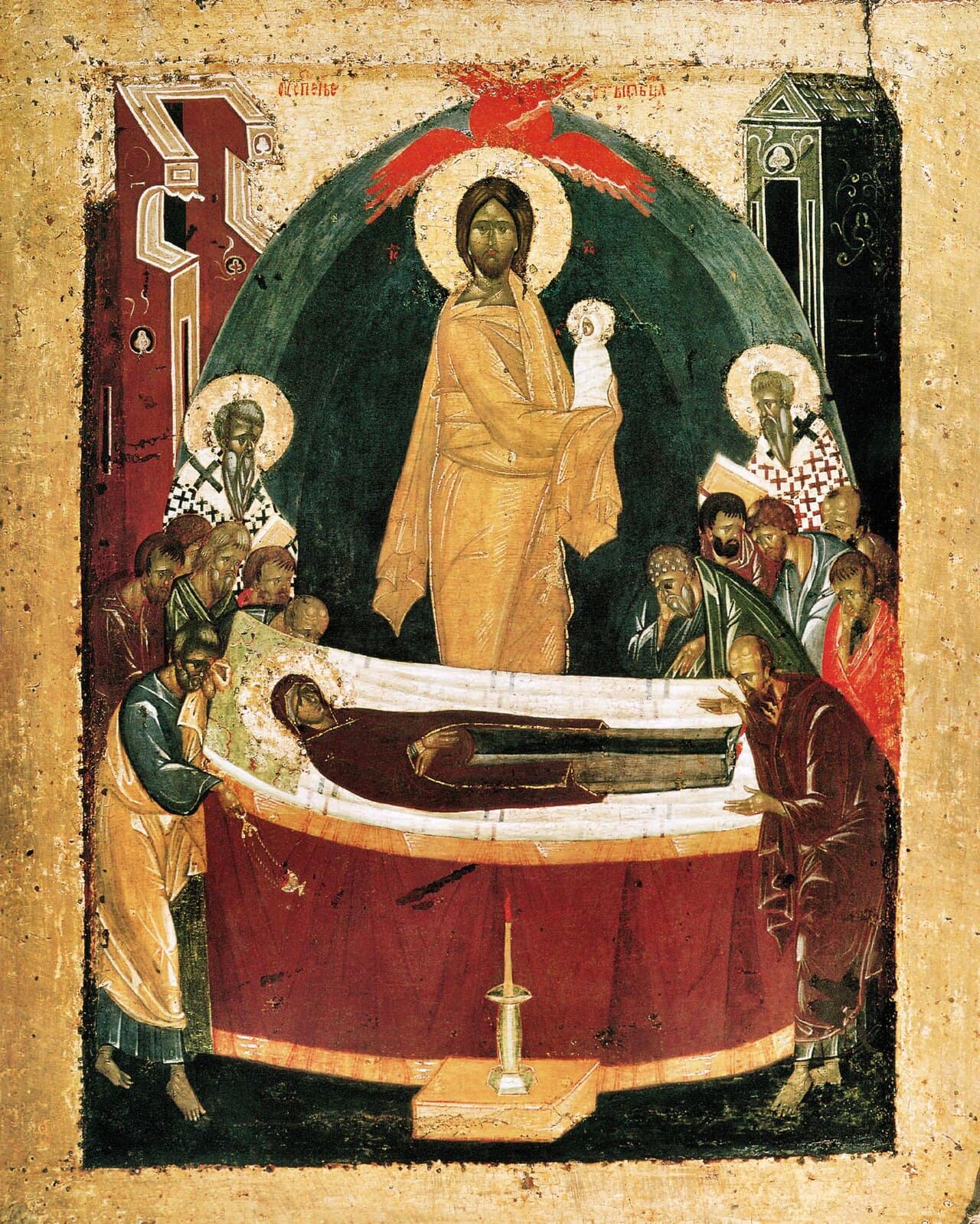 Dormition attributed to Theophanes the Greek: Christ receiving Mary's soul