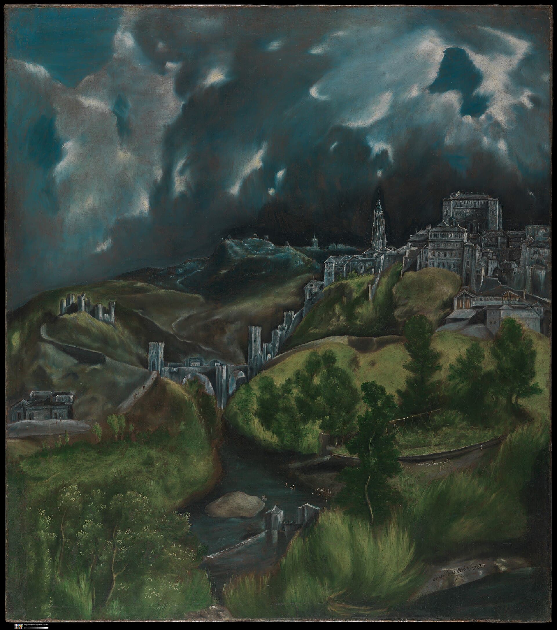 Toledo, dove Gerardo da Cremona tradusse il Canone in latino, dipinta da El Greco verso il 1598