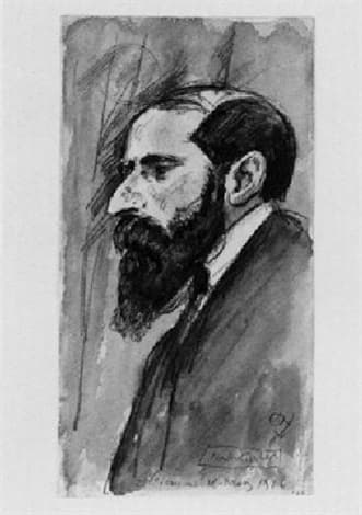Portret Martina Bubera pędzla Ericha Büttnera z 1916 roku