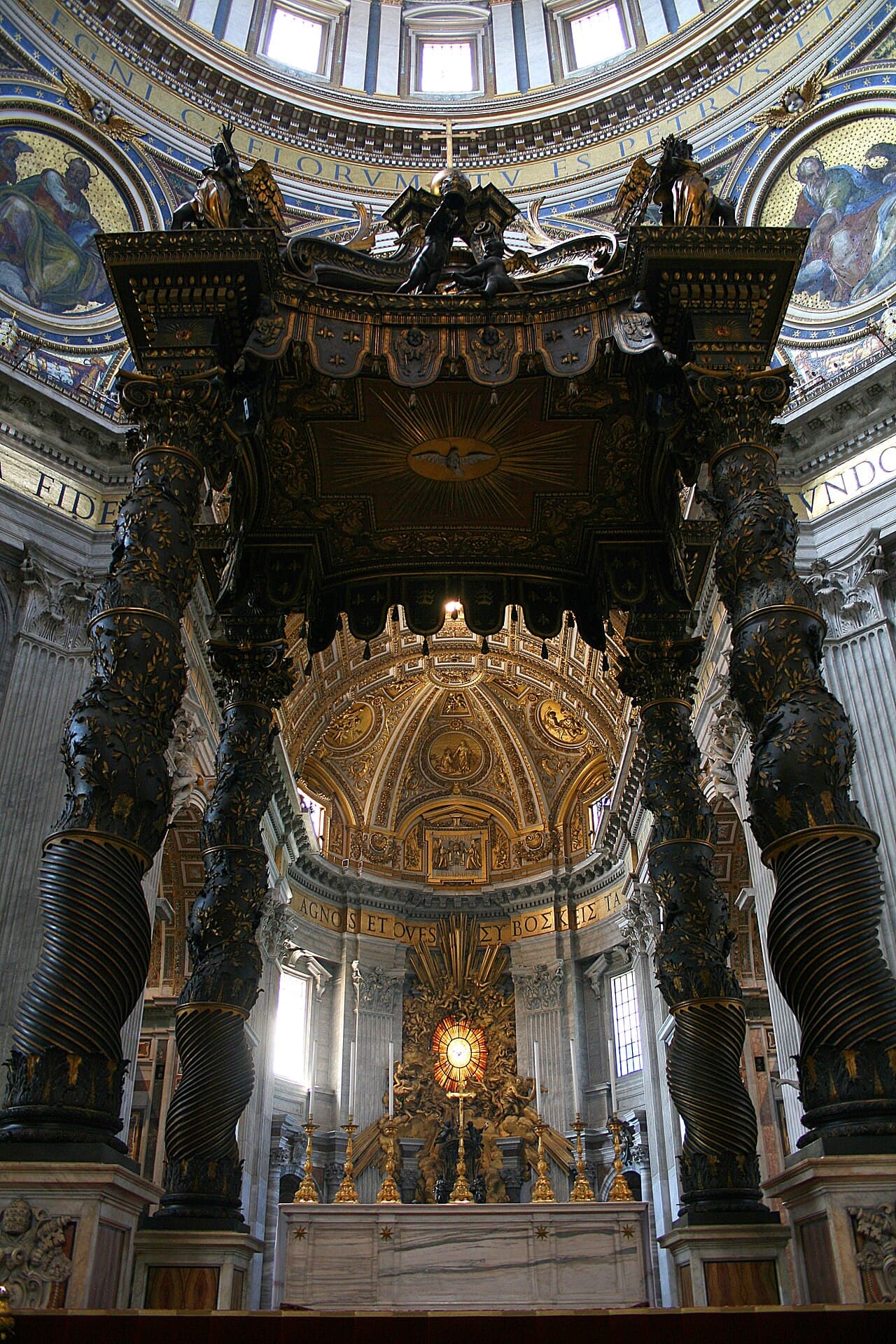 Bernini's baldacchino and the high altar of St Peter's