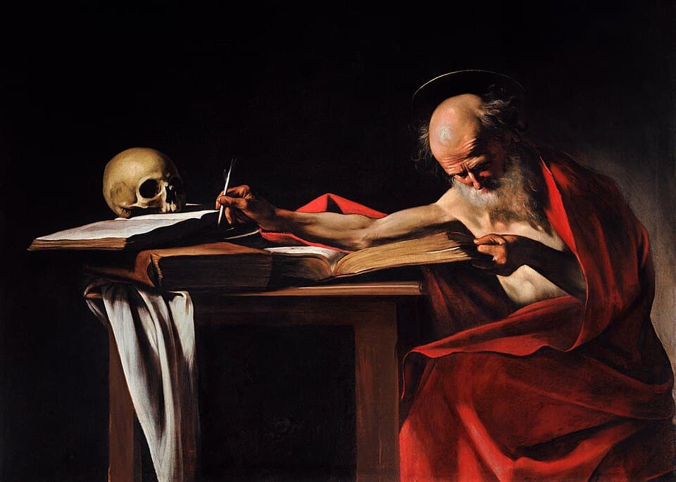 Saint Jérôme écrivant, par Caravage (1605-1606)