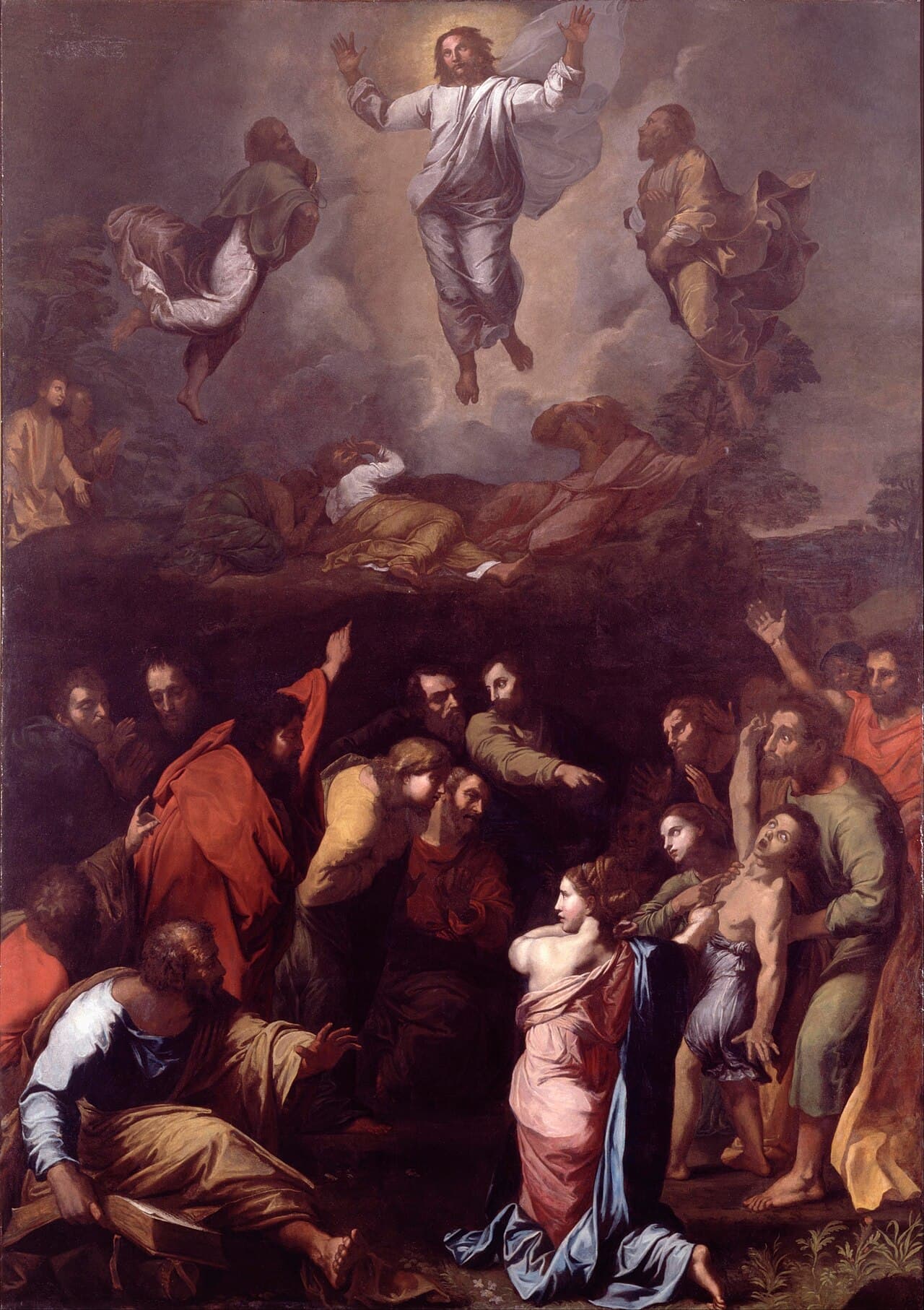 Die Verklärung Christi mit Mose und Elija, gemalt von Raffael
