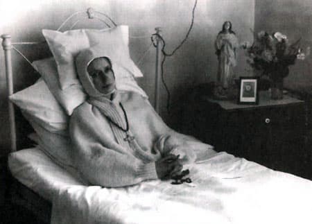 Dina Bélanger el día de su muerte, el 4 de septiembre de 1929