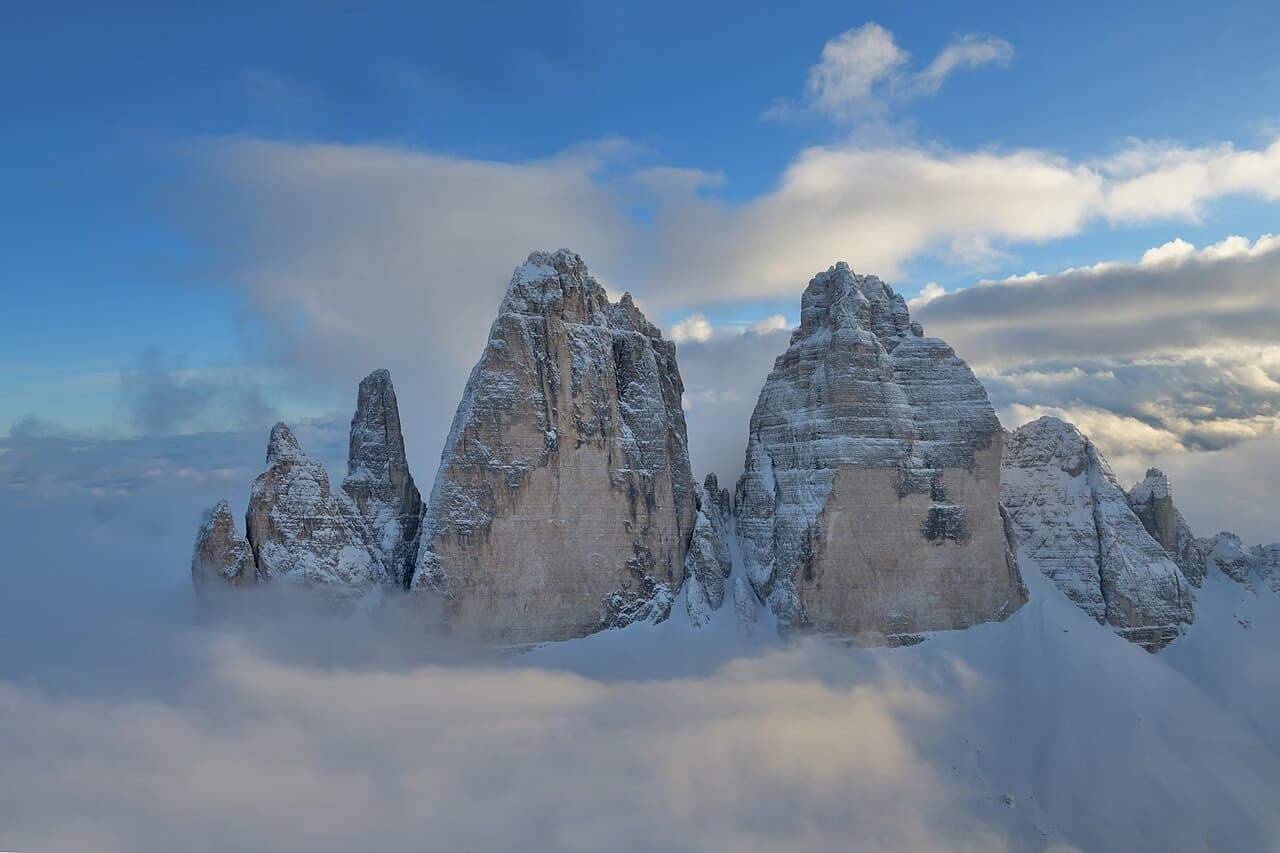 Tre Cime di Lavaredo w Dolomitach