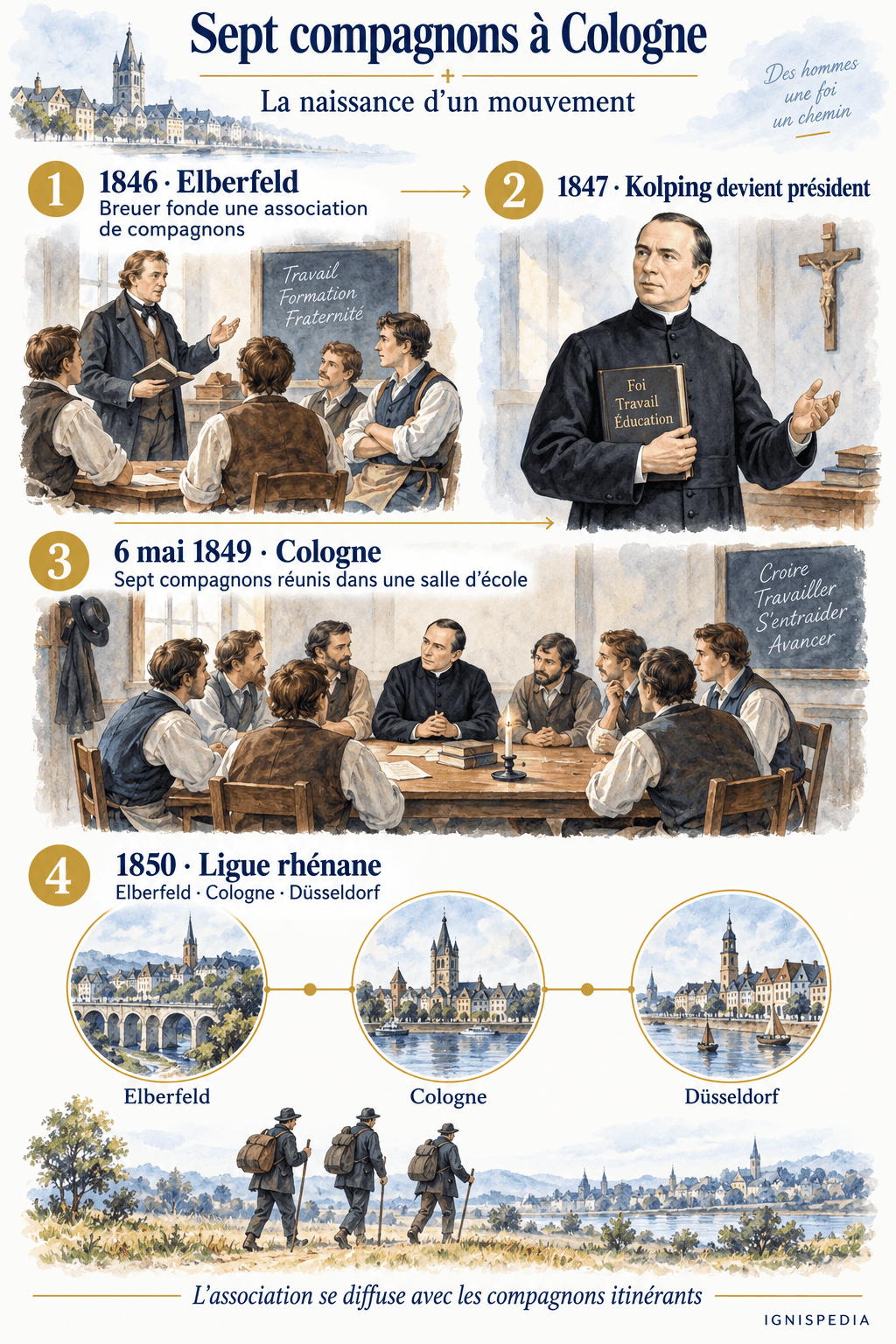 From Breuer's association in 1846 to the Rhenish League of 1850, with the Cologne foundation of 1849