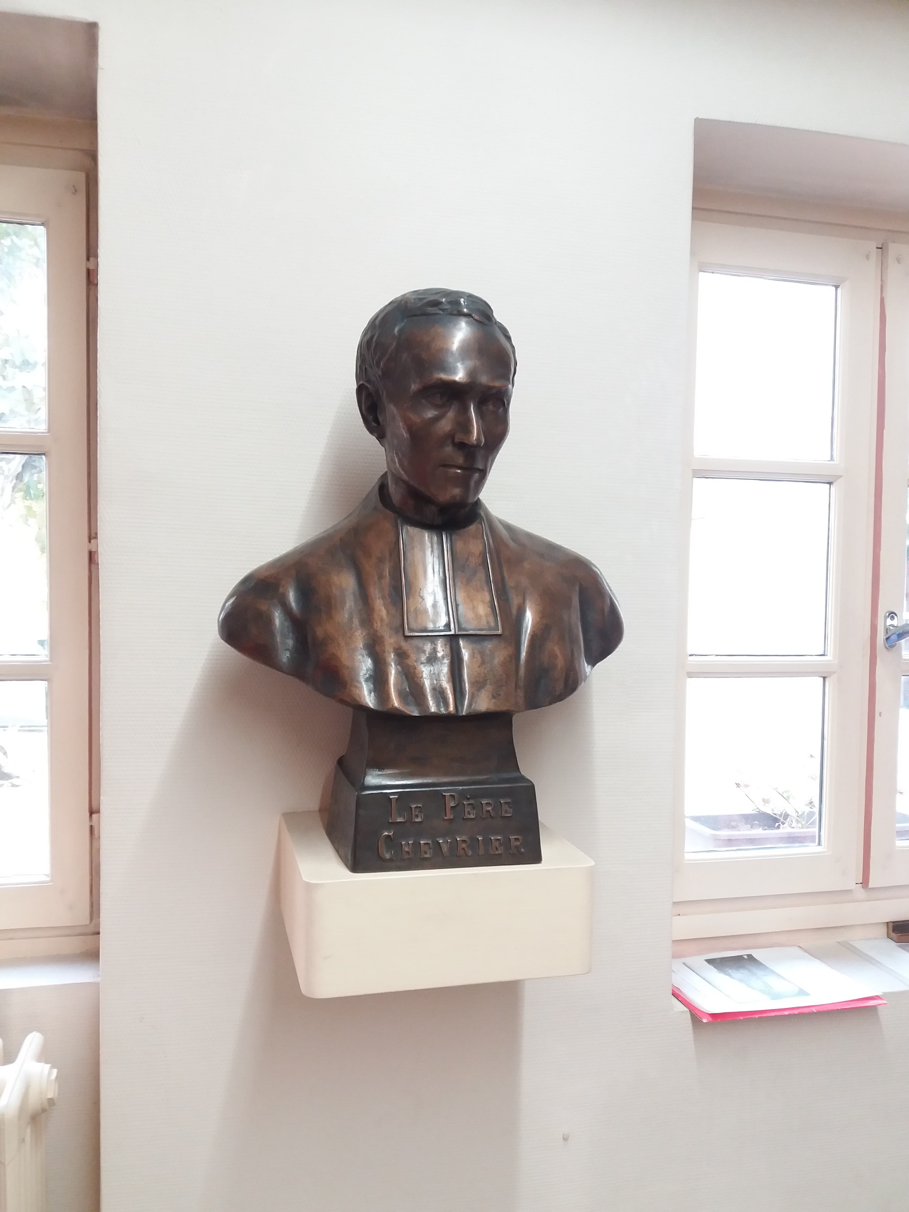 Bronzebüste von Pater Antoine Chevrier im Haus des Prado in Lyon