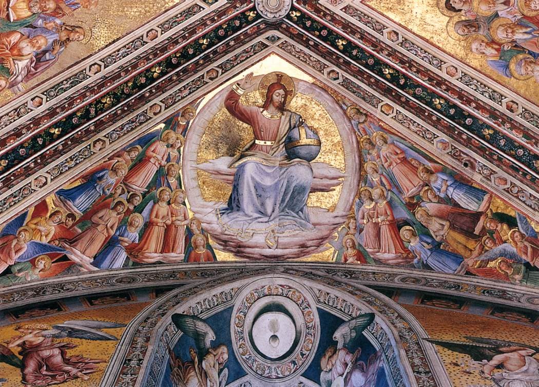 Christ the Judge, fresco by Fra Angelico on the vault of the chapel of San Brizio in Orvieto