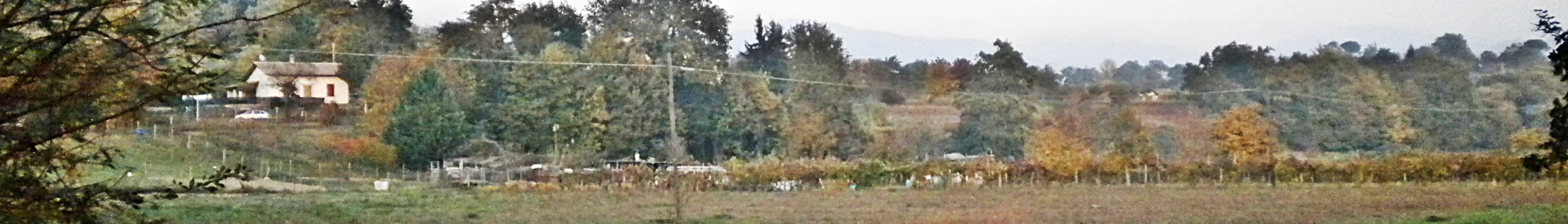 Landscape of the Mugello valley in Tuscany, birthplace of Fra Angelico