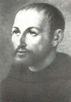 Immagine devota che raffigura Nicolas Barré in abito religioso