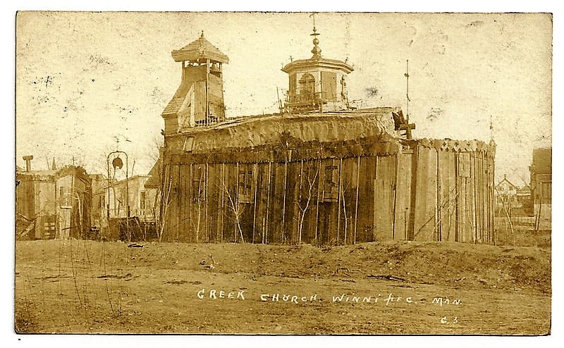 La Tin Can Cathedral de Winnipeg en 1906