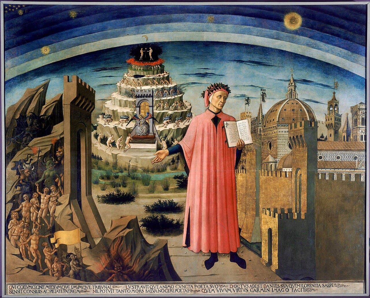 Dante ile Floransa ve İlahi Komedya nın âlemleri, 1465 freski