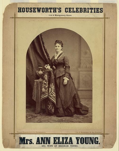 Ritratto fotografico di Ann Eliza Webb Young nel 1875