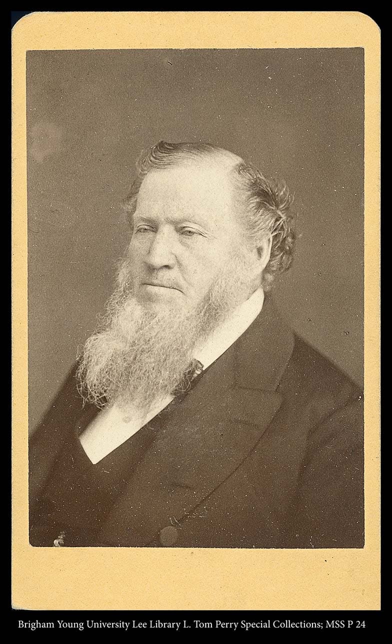 Ritratto fotografico di Brigham Young intorno al 1870-1875 di Charles Roscoe Savage
