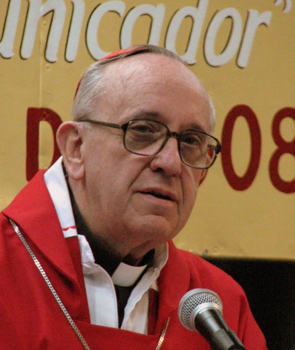 Kardinal Jorge Mario Bergoglio im Jahr 2008, Erzbischof von Buenos Aires (der spätere Papst Franziskus)