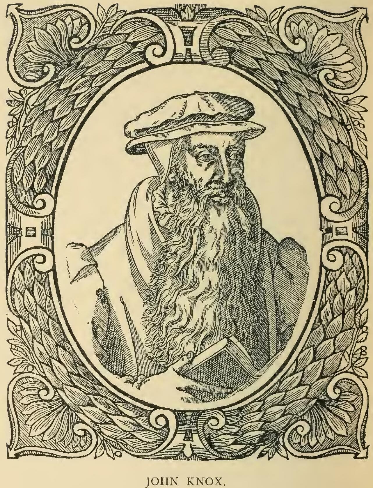 John Knox, incisione dagli Icones di Teodoro di Beza, 1580