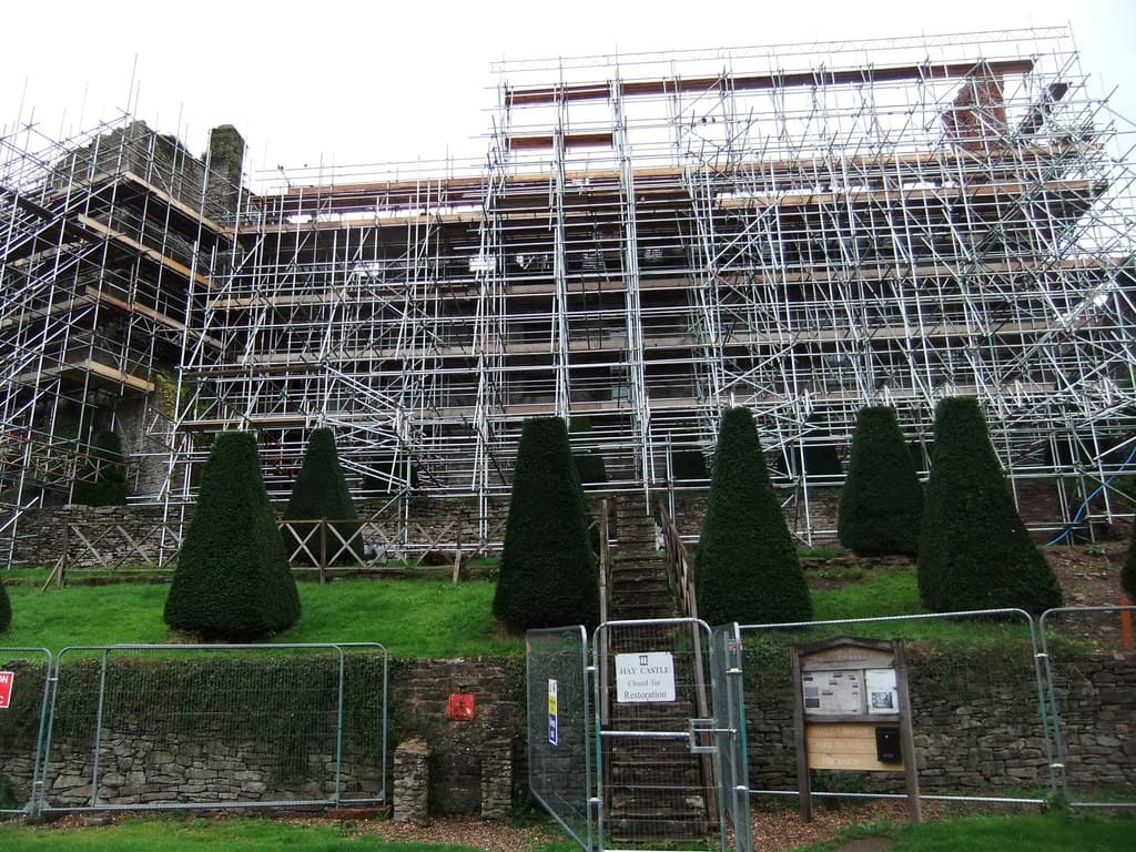 Hay Castle em Hay-on-Wye, País de Gales