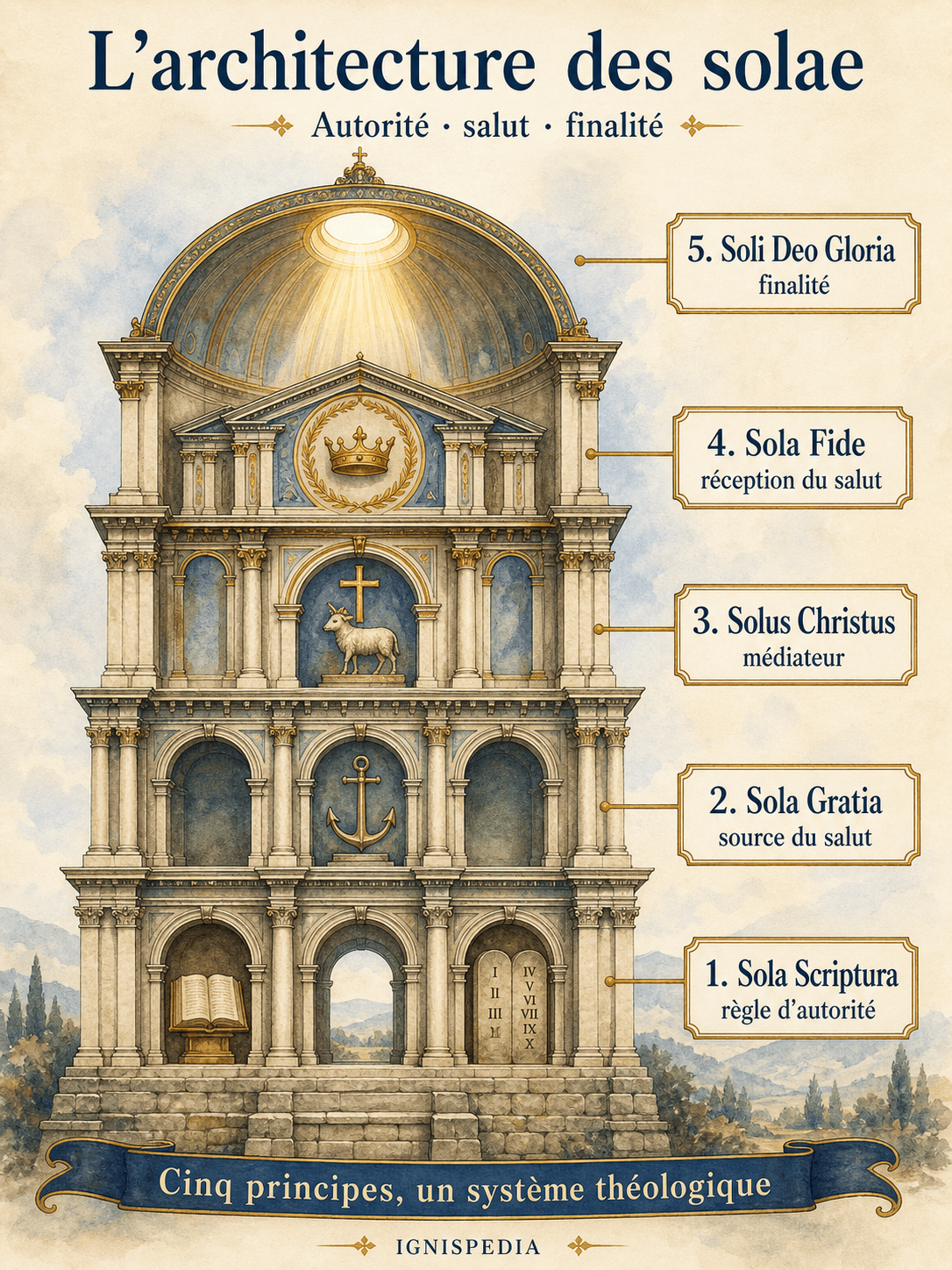 Architecture théologique des Cinq Solae : autorité, salut et finalité