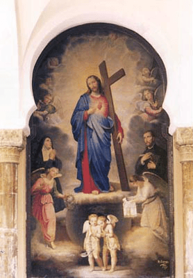El Sagrado Corazón de Jesús pintado por Daoud Corm en 1880