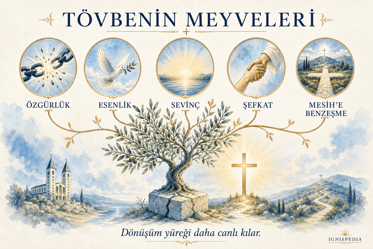Tövbenin ruhsal meyveleri: özgürlük, esenlik, sevinç, merhamet ve Mesih’e benzeşme