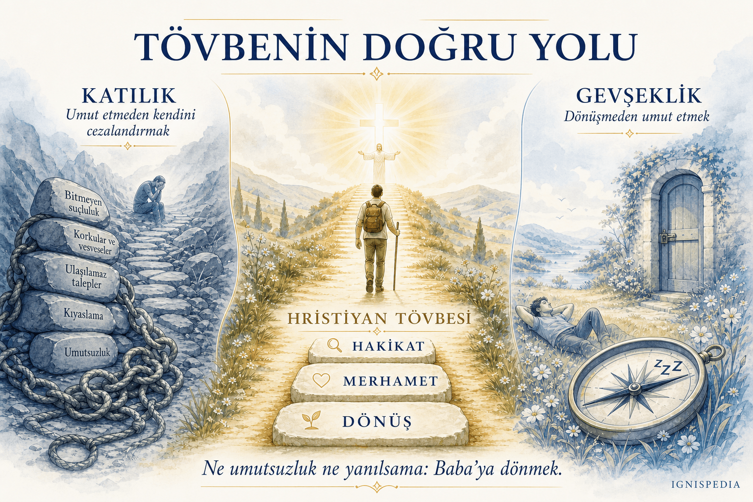 Katılık ile gevşeklik arasında Hristiyan tövbesinin doğru yolu