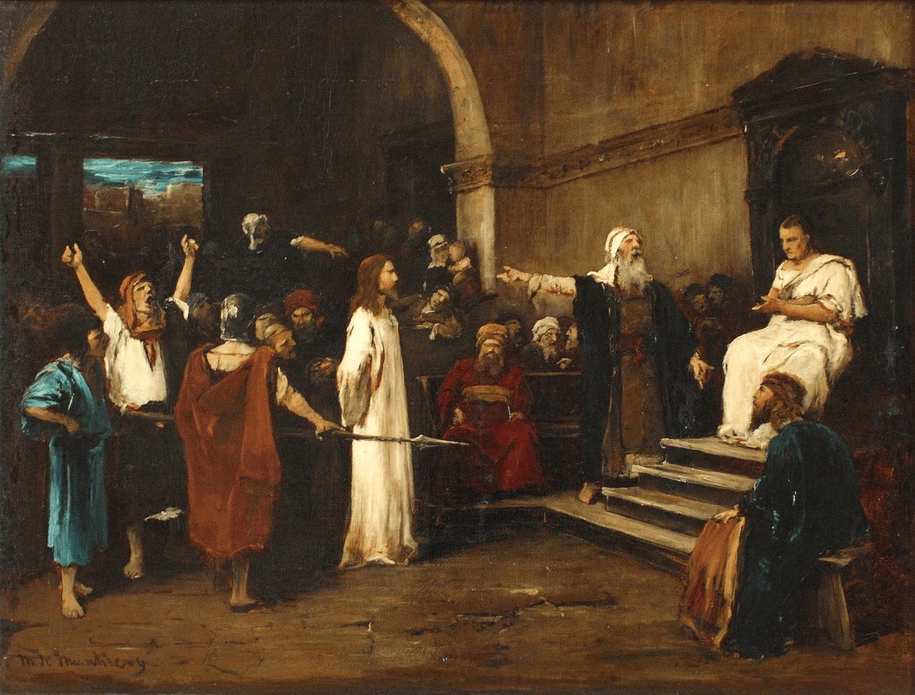 Christus vor Pilatus, Gemälde von Mihály Munkácsy