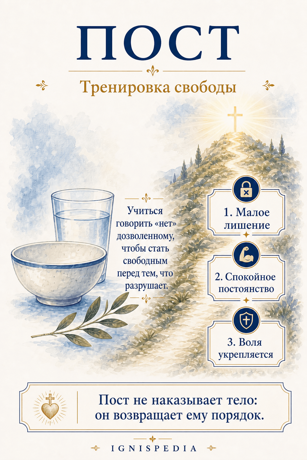 Пост тренирует «нет», чтобы освободить «да»