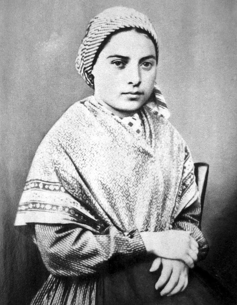 Fotografie der heiligen Bernadette Soubirous