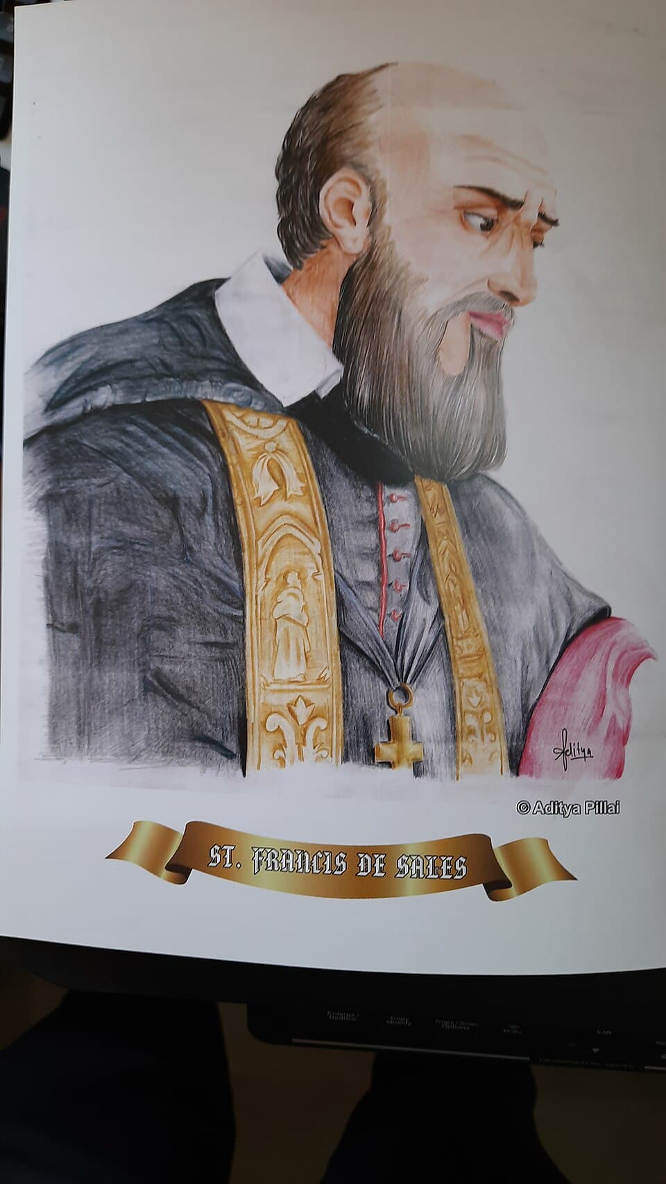 Porträt des heiligen Franz von Sales