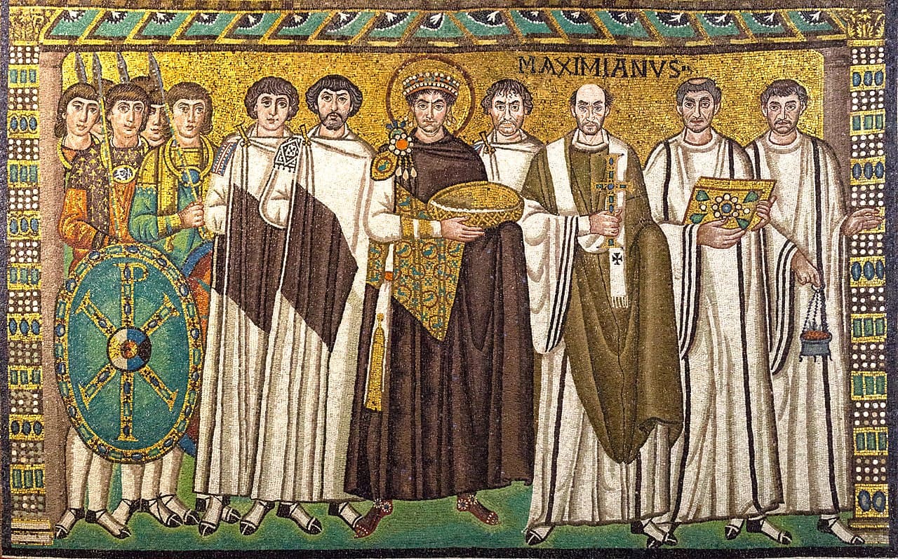 Mosaic of Emperor Justinian at Ravenna