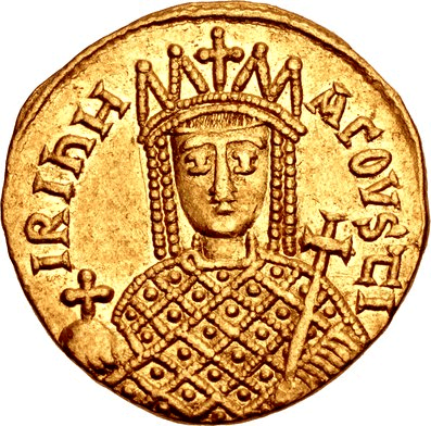 Byzantine solidus of Empress Irene