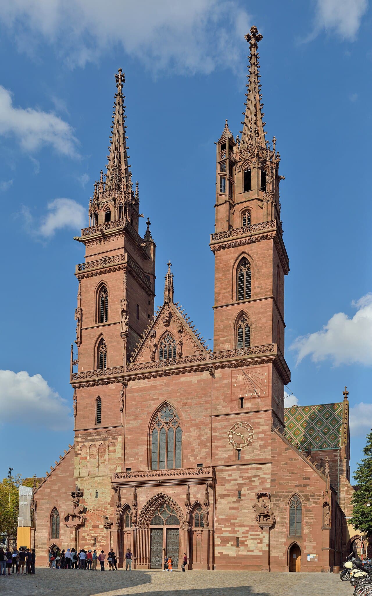 Базельский собор, западный фасад