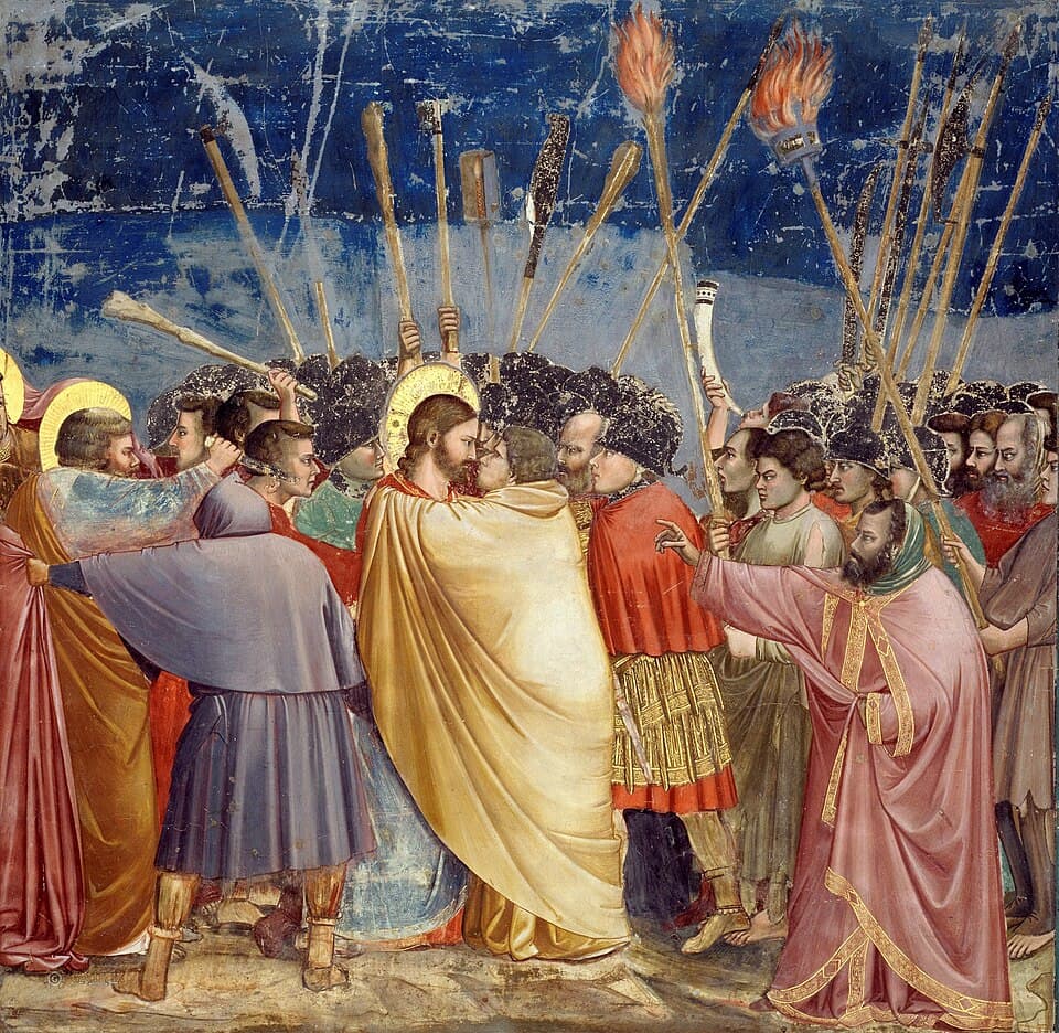 El beso de Judas, fresco de Giotto