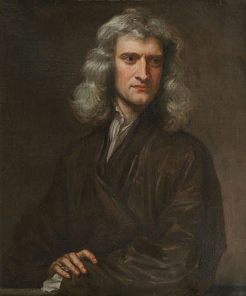 Portrait d'Isaac Newton en 1689 par Godfrey Kneller