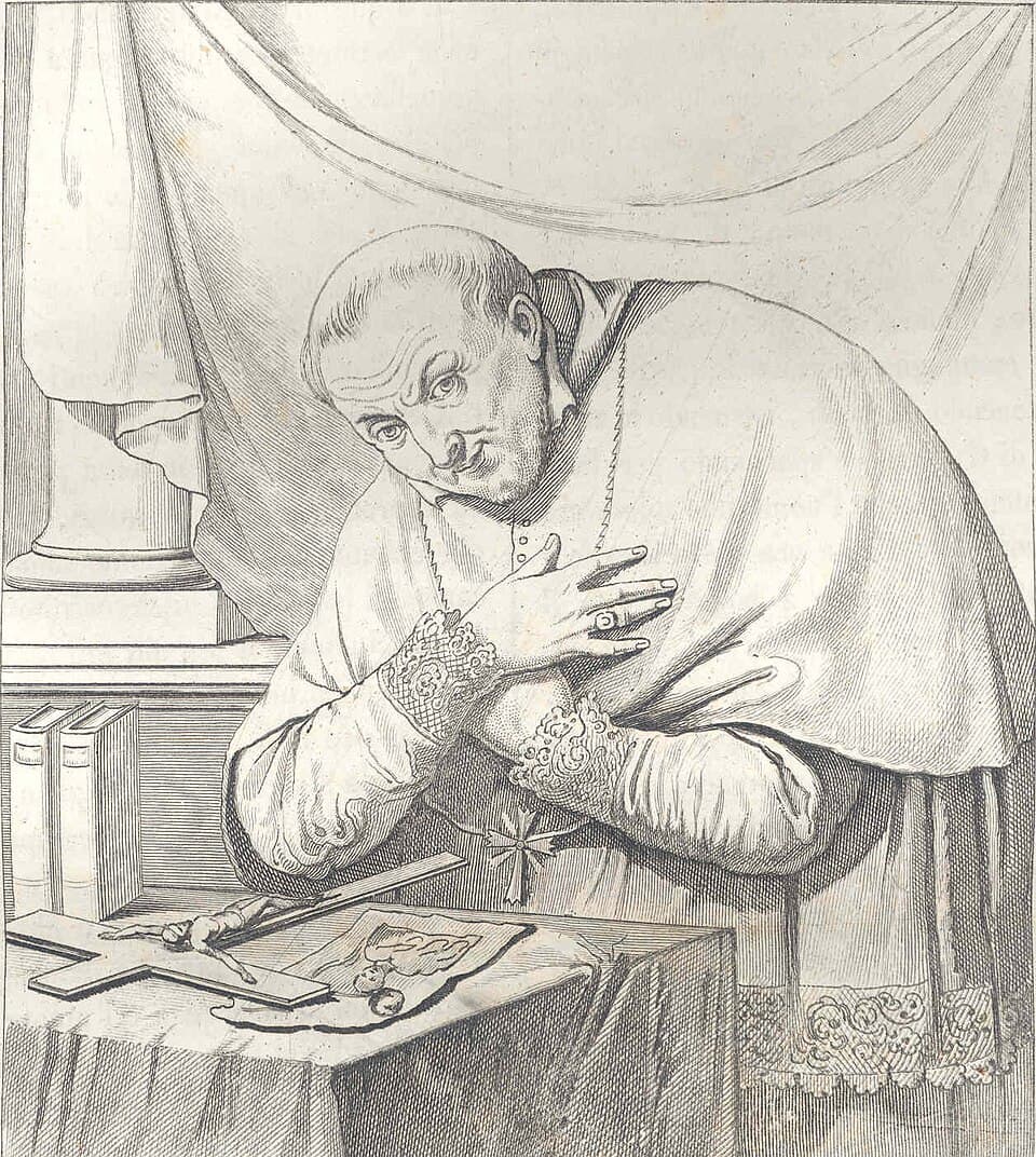 Porträt des heiligen Alfons Maria von Liguori, Bischof und Kirchenlehrer, Gründer der Redemptoristen.