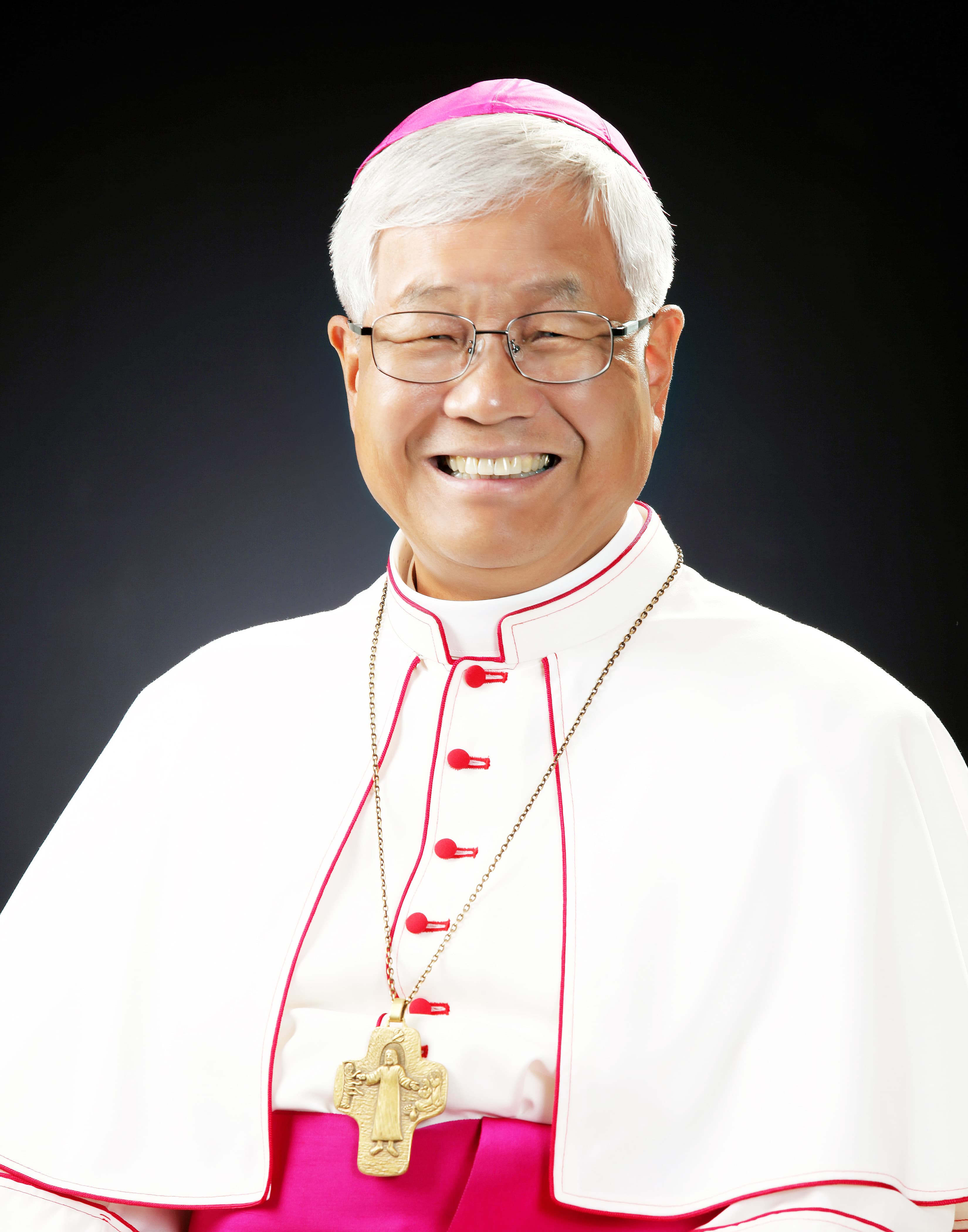 Portrait of Lazzaro You Heung-sik in 2017, then Bishop of Daejeon