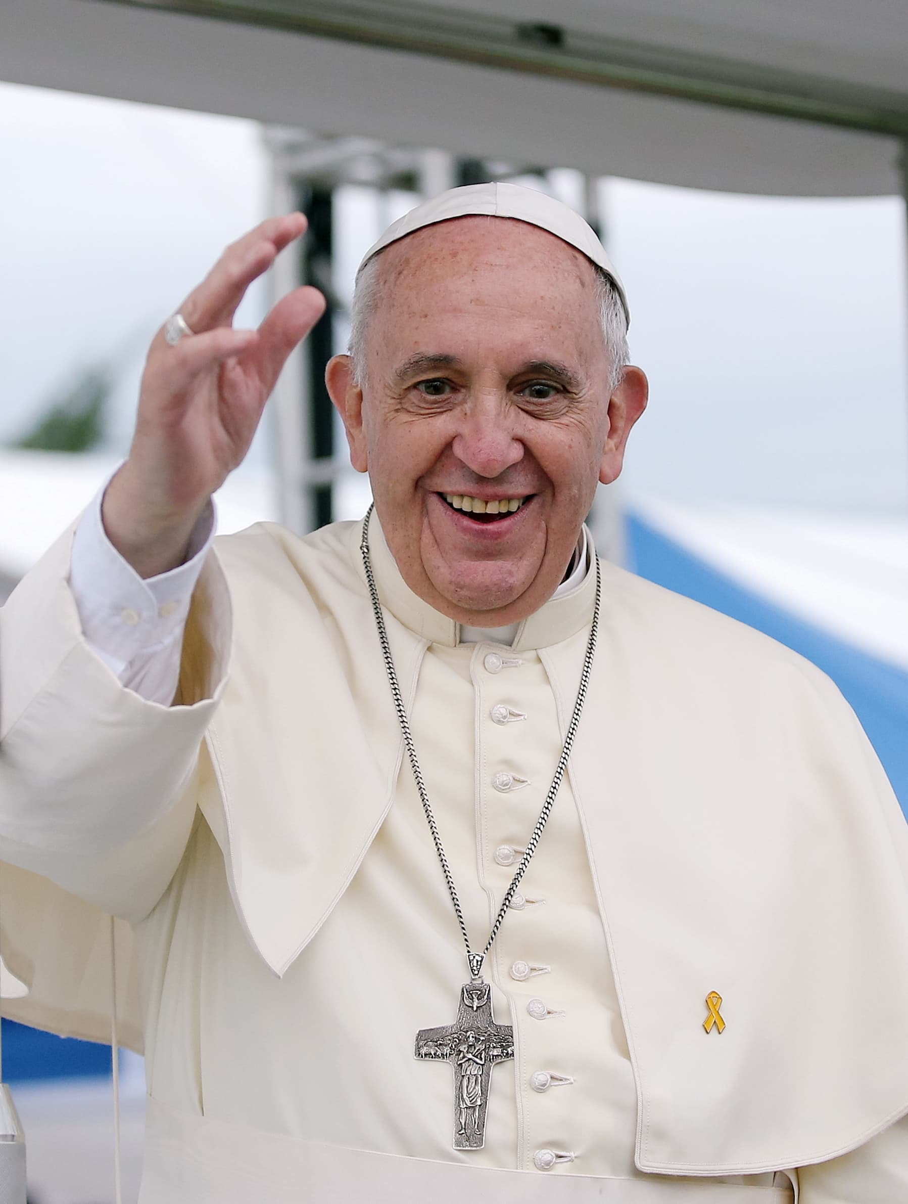 Pope Francis at Haemi Castle in 2014