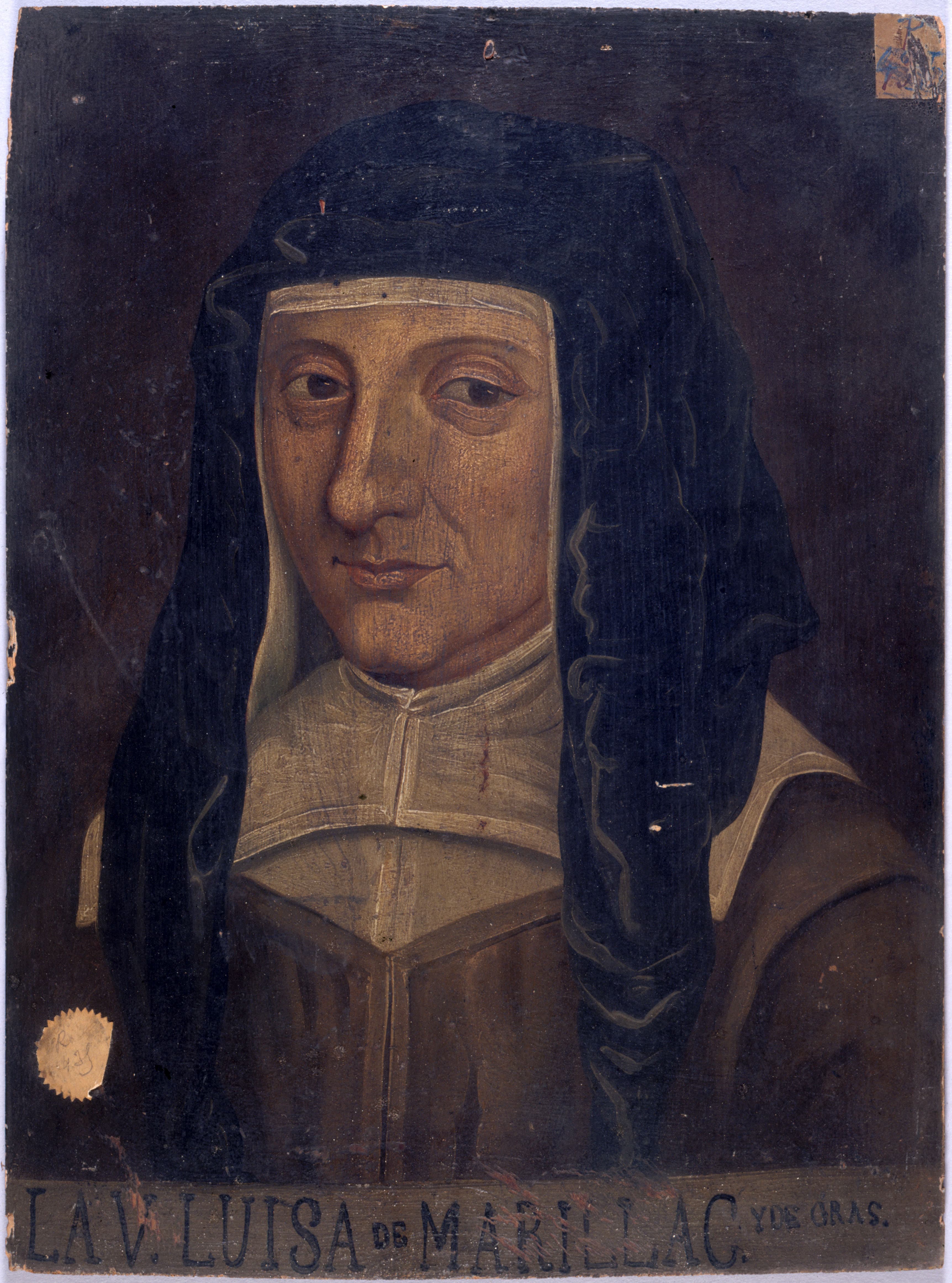 Portrait of Saint Louise de Marillac, co-foundress of the Daughters of Charity.