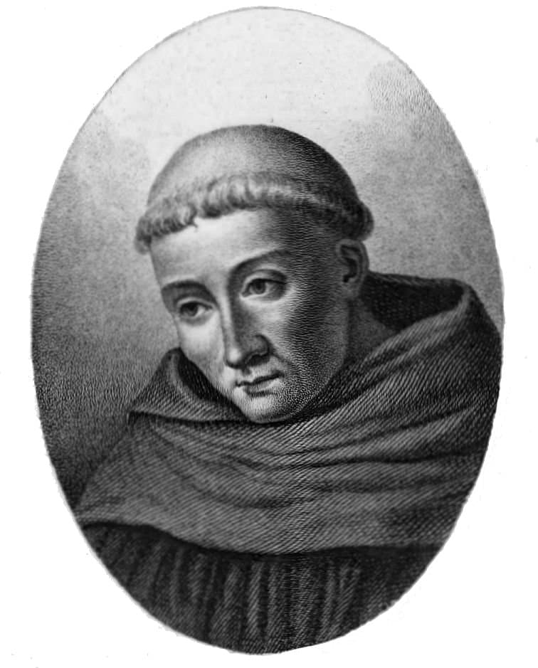 Der heilige Bernhard von Clairvaux beim Schreiben — Glasfenster oder klassisches Gemälde